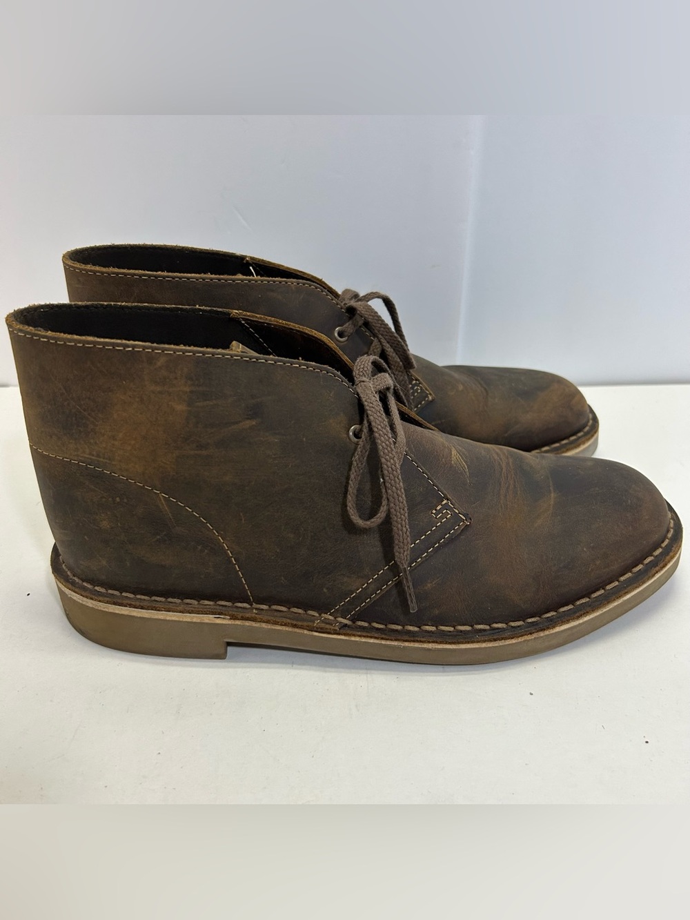 Clark’s Boots 15622 Brown Leather Chukka Boots men’s  size 8